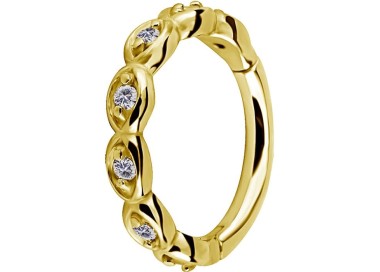 GD 316 HINGED RING SET with Jewels