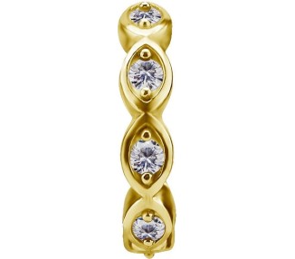GD 316 HINGED RING SET with Jewels