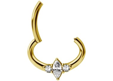 GD 316 HINGED SEPTUM/DAITH CLICKER 1,2x6mm WH mod. 09