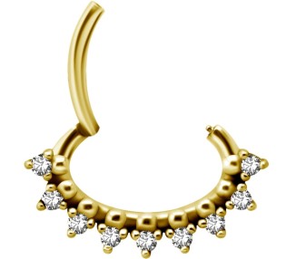 GD 316 HINGED SEPTUM/DAITH CLICKER 1,2x6mm WH mod. 08