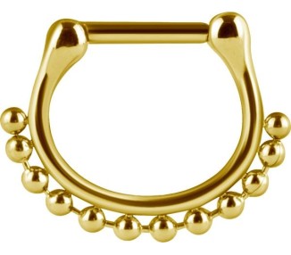 GD 316 SEPTUM CLICKERS SIDE BALL CHAIN 1,2x8mm