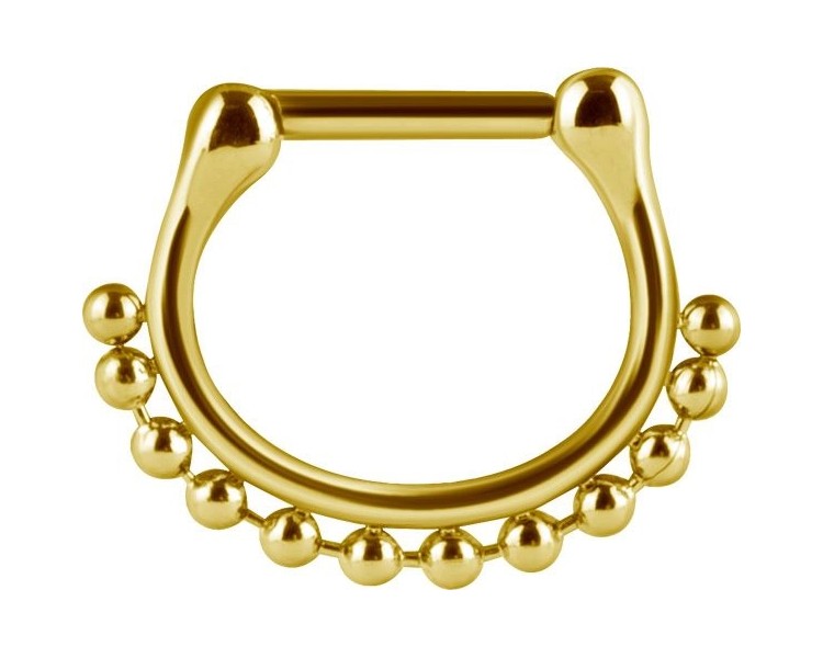 GD 316 SEPTUM CLICKERS SIDE BALL CHAIN 1,2x8mm GD 316 SEPTUM CLICKERS SIDE BALL CHAIN 1,2x8mm