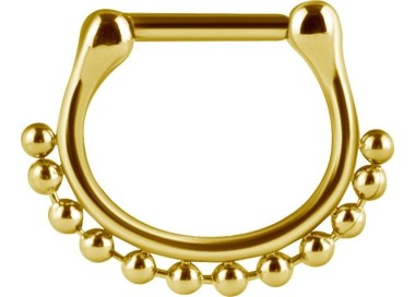 GD 316 SEPTUM CLICKERS SIDE BALL CHAIN 1,2x8mm