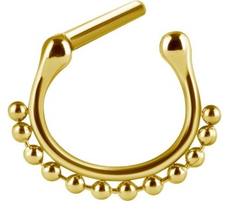 GD 316 SEPTUM CLICKERS SIDE BALL CHAIN 1,2x8mm
