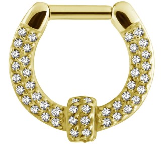 GD 316 SEPTUM CLICKERS SWAROVSKI PAVE SETTING