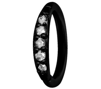 BK 316 HINGED RING SET with Jewels