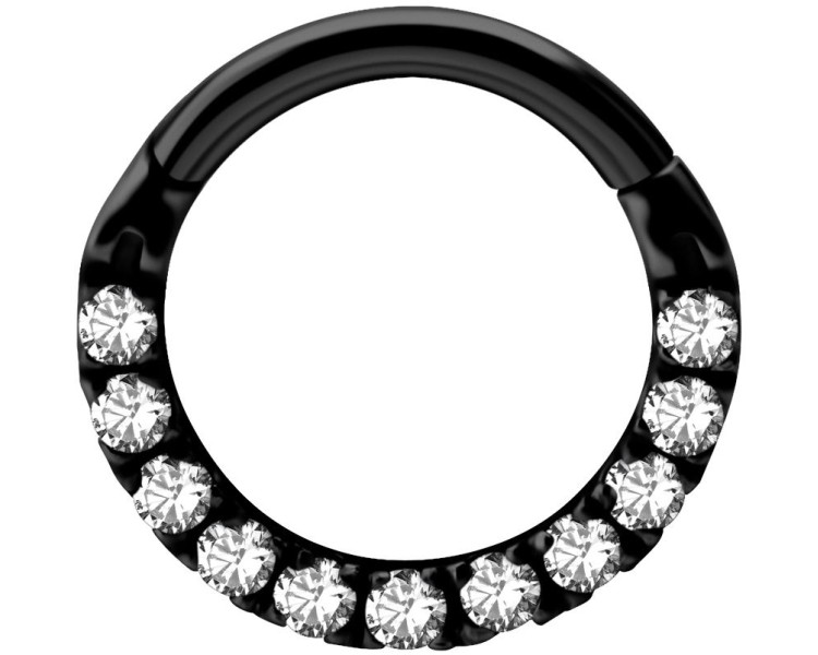 BK 316 HINGED CLICKER SET with Front Jewels BK 316 HINGED CLICKER SET with Front Jewels