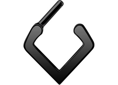 BK 316 PLAIN V SHAPED SEPTUM CLICKER