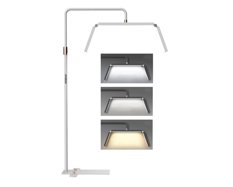 Lampada LED ANDOER Pieghevole - con supporto per Smartphone - Luce Calda Neutra Fredda Lampada LED ANDOER Pieghevole - con supporto per Smartphone - Luce Calda Neutra Fredda