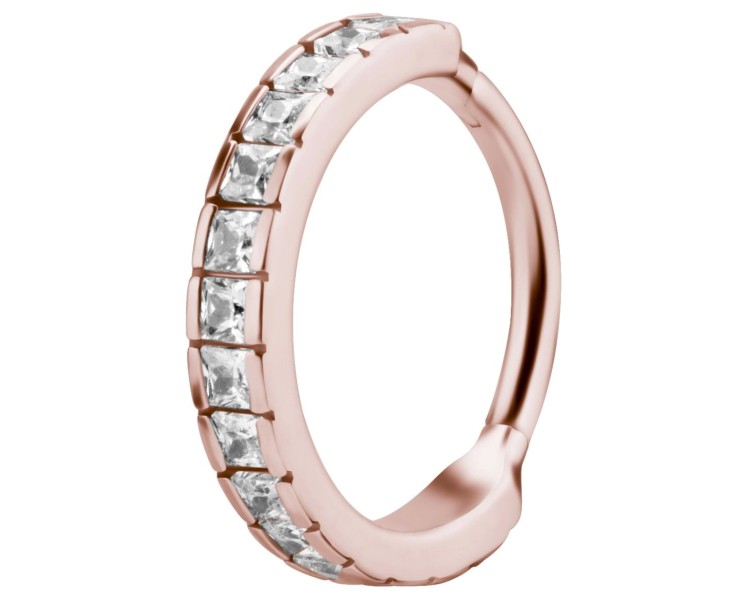 RG 316 HINGED RING SET W. SQUARE ZIRCONIA RG 316 HINGED RING SET W. SQUARE ZIRCONIA