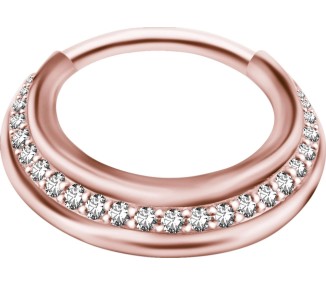 RG 316 TRIPLE SLANTED HINGED RING SET W. ZIRCONIA