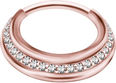 RG 316 TRIPLE SLANTED HINGED RING SET W. ZIRCONIA