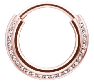 RG 316 TRIPLE SLANTED HINGED RING SET W. ZIRCONIA