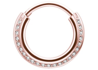 RG 316 TRIPLE SLANTED HINGED RING SET W. ZIRCONIA