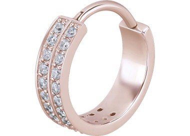 RG 316 HINGED RING (DOUBLE ROW) SET W. ZIRCONIA