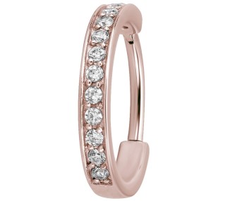 RG 316 HINGED RING (SINGLE ROW) SET W. ZIRCONIA