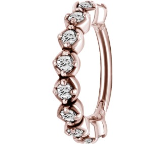 RG 316 HINGED RING W/ZIRCONIA mod.10