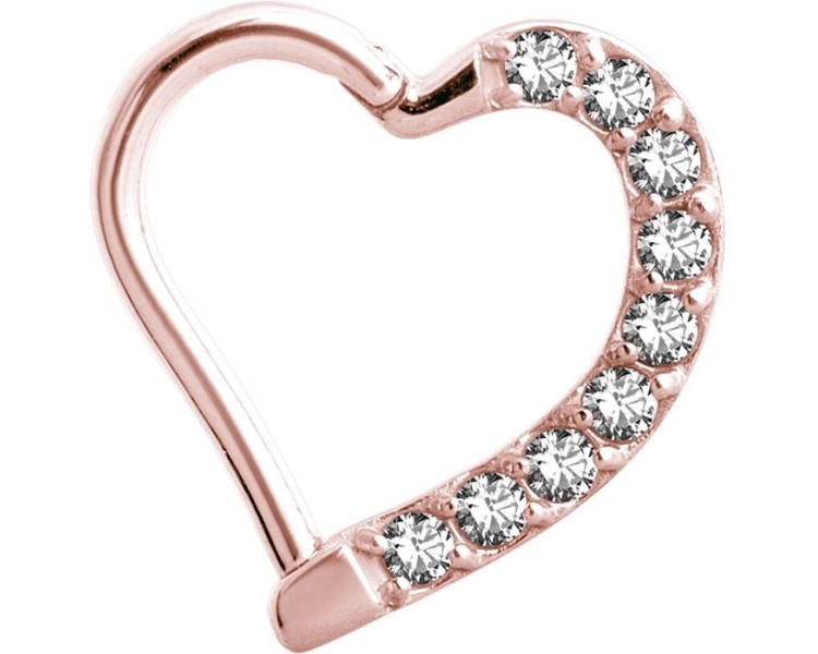 RG 316 JEWELLED HINGED HEART RING LEFT RG 316 JEWELLED HINGED HEART RING LEFT