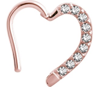RG 316 JEWELLED HINGED HEART RING LEFT