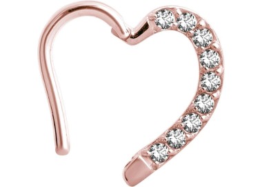 RG 316 JEWELLED HINGED HEART RING LEFT