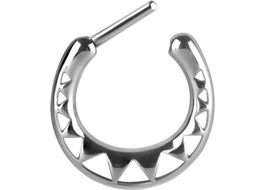 SS 316 SEPTUM CLICKERS AFRICAN PATTERN MODELLO 1