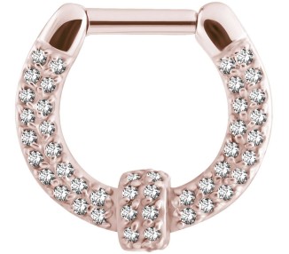 RG 316 SEPTUM CLICKERS SWAROVSKI PAVE SETTING