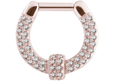 RG 316 SEPTUM CLICKERS SWAROVSKI PAVE SETTING