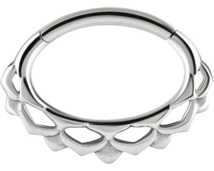 SS 316 HINGED SEPTUM & DAITH CLICKERS 1,2x6mm mod.9 SS 316 HINGED SEPTUM & DAITH CLICKERS 1,2x6mm mod.9