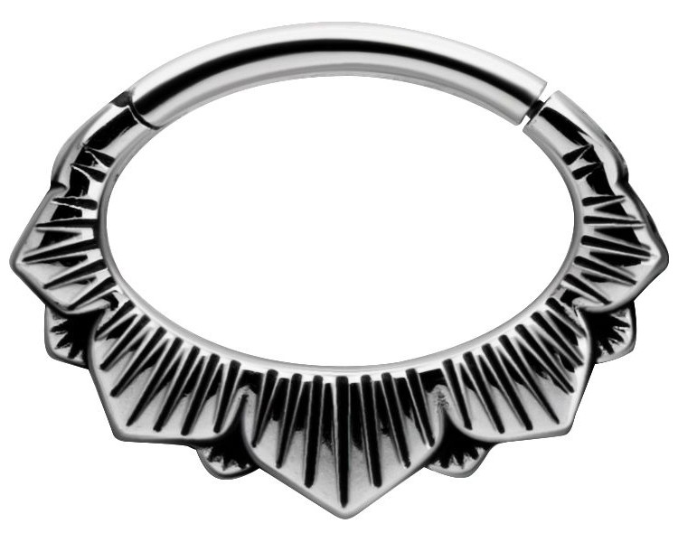 SS 316 HINGED SEPTUM & DAITH CLICKERS 1,2x6mm mod.7 SS 316 HINGED SEPTUM & DAITH CLICKERS 1,2x6mm mod.7