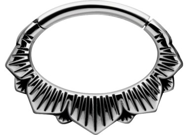 SS 316 HINGED SEPTUM & DAITH CLICKERS 1,2x6mm mod.7