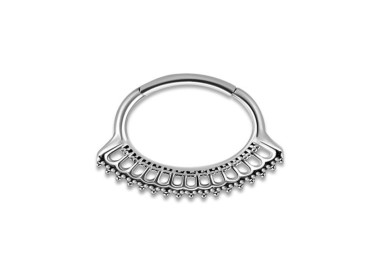 SS 316 HINGED SEPTUM & DAITH CLICKERS 1,2x6mm mod.10
