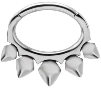 SS 316 HINGED SEPTUM & DAITH CLICKERS 1,2x6mm mod.14