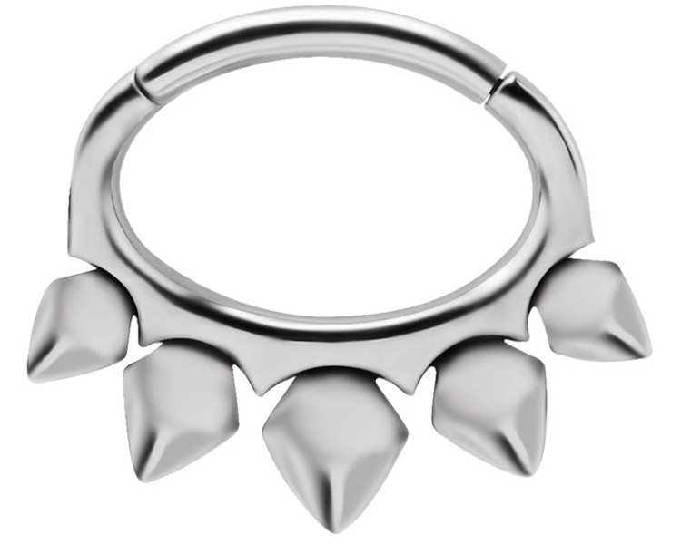 SS 316 HINGED SEPTUM & DAITH CLICKERS 1,2x6mm mod.14 SS 316 HINGED SEPTUM & DAITH CLICKERS 1,2x6mm mod.14