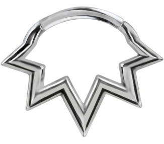 SS 316 HINGED SEPTUM & DAITH CLICKERS 1,2x6mm mod.13