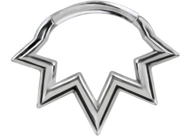 SS 316 HINGED SEPTUM & DAITH CLICKERS 1,2x6mm mod.13