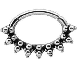 SS 316 HINGED SEPTUM & DAITH CLICKERS 1,2x6mm mod.11