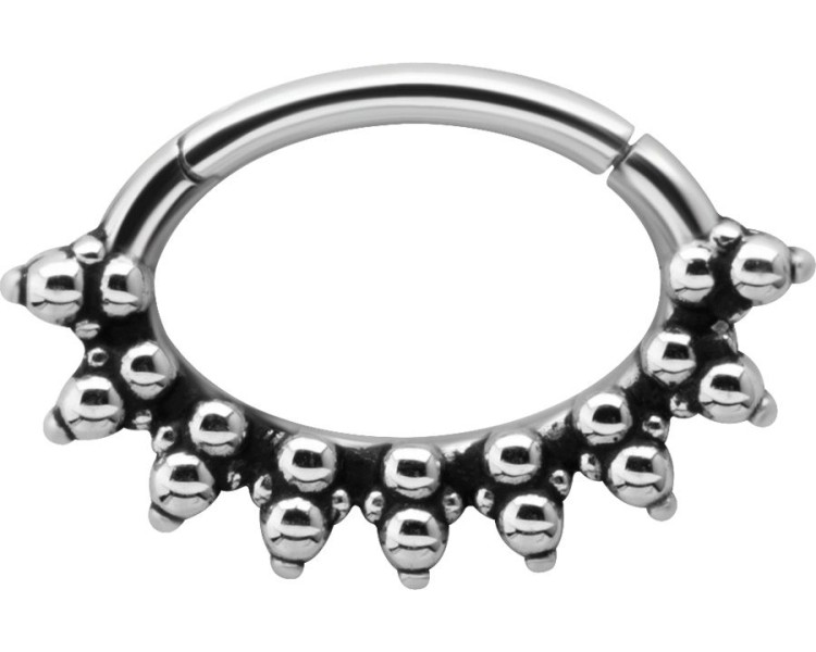 SS 316 HINGED SEPTUM & DAITH CLICKERS 1,2x6mm mod.11 SS 316 HINGED SEPTUM & DAITH CLICKERS 1,2x6mm mod.11