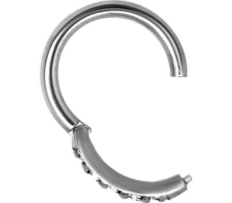 SS 316 HINGED RING SET with Jewels