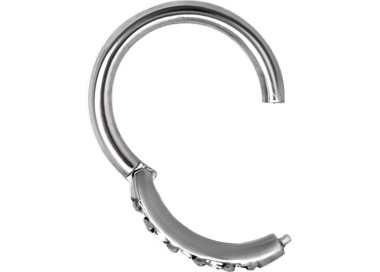 SS 316 HINGED RING SET with Jewels