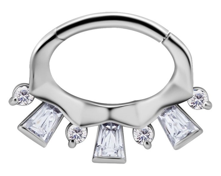 SS 316 HINGED SEPTUM/DAITH CLICKER 1,2x6mm WH mod. 11 SS 316 HINGED SEPTUM/DAITH CLICKER 1,2x6mm WH mod. 11