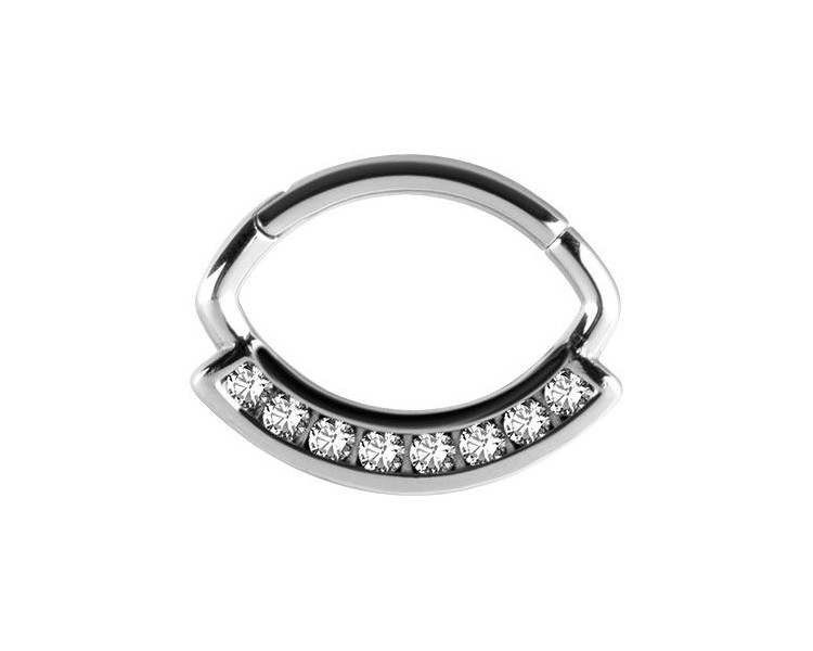 SS 316 HINGED SEPTUM/DAITH CLICKER 1,2x6mm WH mod. 01 SS 316 HINGED SEPTUM/DAITH CLICKER 1,2x6mm WH mod. 01