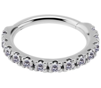 SS 316 HINGED RING SET with Jewels