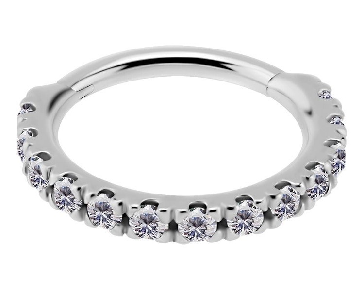SS 316 HINGED RING SET with Jewels SS 316 HINGED RING SET with Jewels