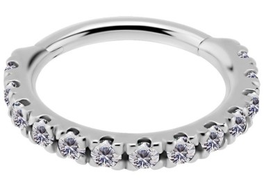 SS 316 HINGED RING SET with Jewels