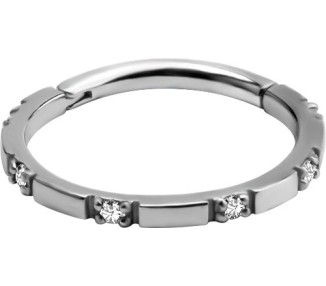 SS 316 HINGED RING SET with Jewels