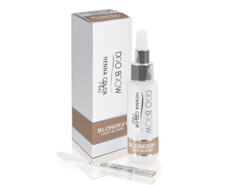LIGHT BLONDE - Henna Color Plus PRO BROW BLONDE-1 - 10 gr. pro brow LIGHT BLONDE - Henna Color Plus PRO BROW BLONDE-1 - 10 gr. pro brow
