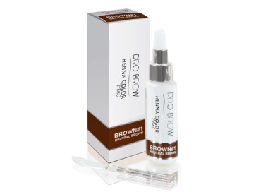 NEUTRAL BROWN - Henna Color Plus PRO BROW BROWN-1 - 10 gr. pro brow