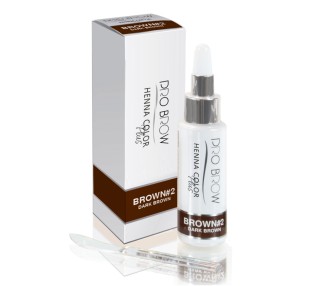 DARK BROWN - Henna Color Plus PRO BROW BROWN-2 - 10 gr. pro brow