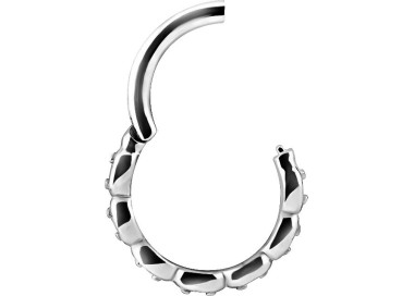 SS 316 HINGED RING SET with Jewels