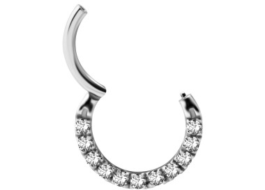 SS 316 HINGED CLICKER SET with Front Jewels